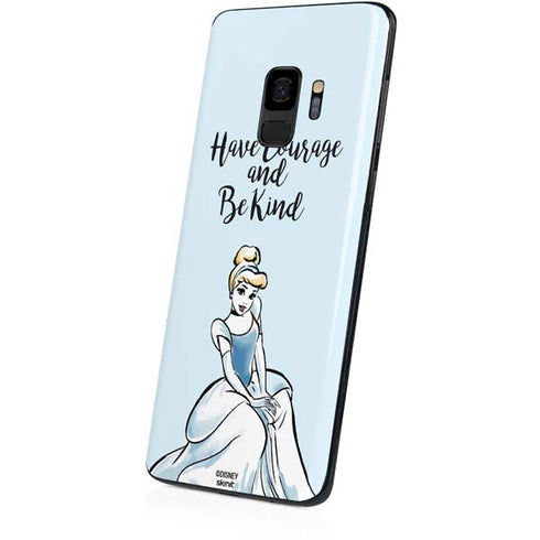 Disney Princess Cinderella Have Courage and Be Kind Art Galaxy S9 Skin